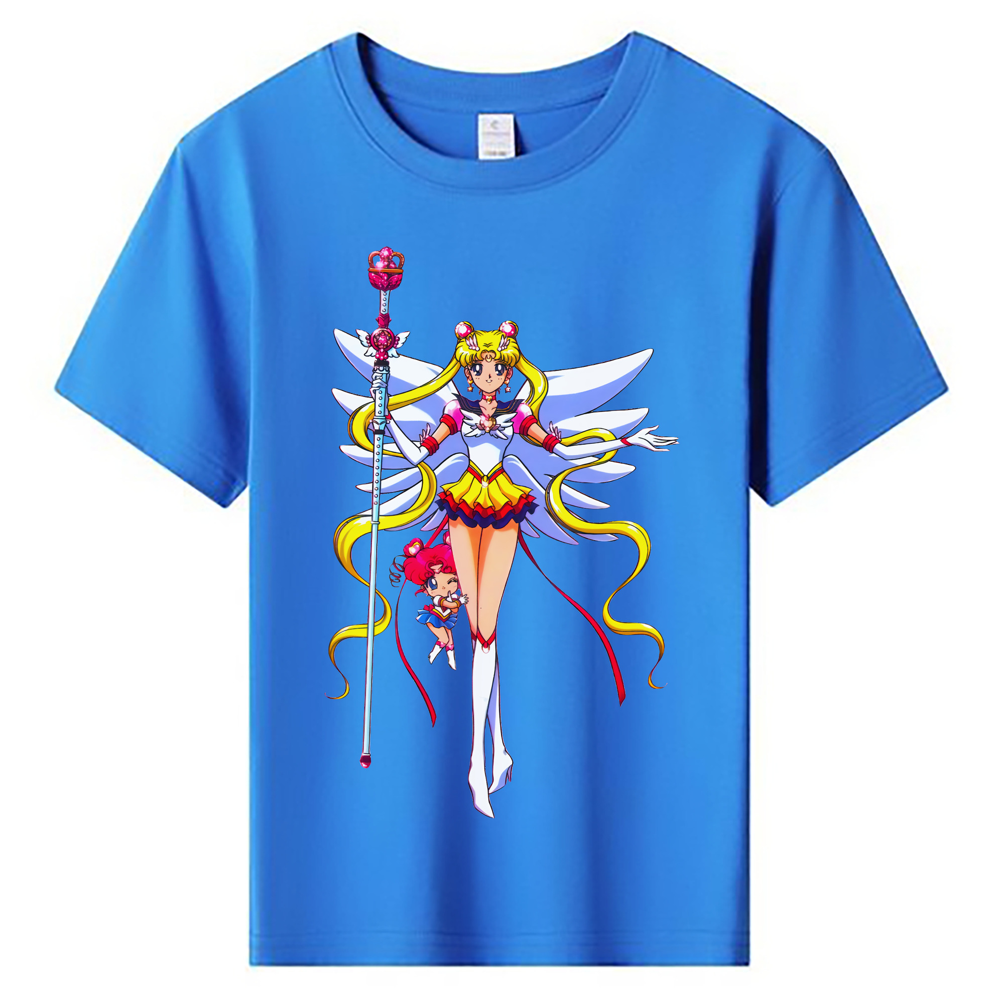 （画像用） 美少女戦士セーラームーン 月野 うさぎ つきの うさぎ Sailor Moon Tsukino Usagi 綿100％キッズTシャツ（フロントプリント）